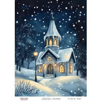 Декупажная карта Рождественская сказка №000836, 21см x 29,7см