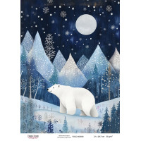 Декупажна картка Різдвяна казка №000838, 21см x 29,7см