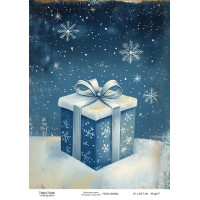 Декупажная карта Рождественская сказка №000842, 21см x 29,7см