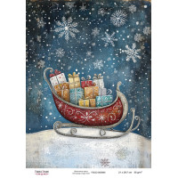 Декупажная карта Рождественская сказка №000844, 21см x 29,7см