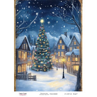 Декупажная карта Рождественская сказка №000845, 21см x 29,7см