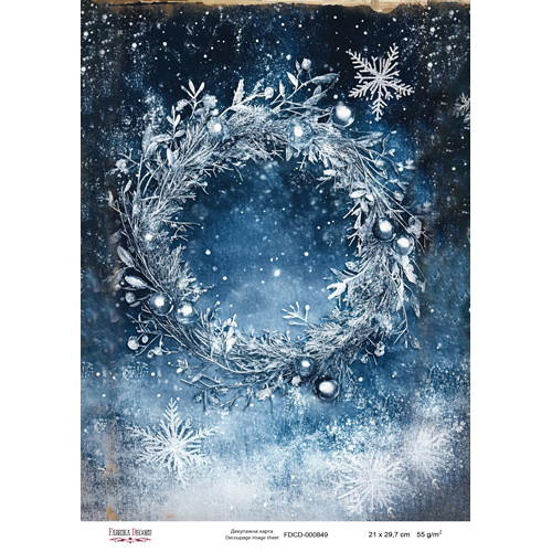 Декупажная карта Рождественская сказка №000849, 21см x 29,7см