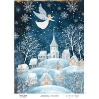 Декупажная карта Рождественская сказка №000850, 21см x 29,7см