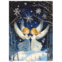 Декупажна картка Янголятка, №0907, 29,7×42 см Декупажна картка Янголятка, №0907, 29,7×42 см