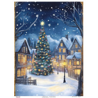 Декупажна картка Різдвяна ялинка, №0912, 29,7×42 см  