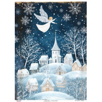 Декупажная карта Уютные домики-2, №0917, 29,7x42см