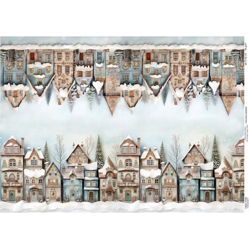 Декупажная карта Дома (бордюр)-4, №0950, 29,7x42см