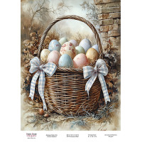 Декупажная карта Пасхальные яйца-11 №000934, 21см x 29,7см