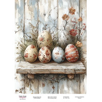 Декупажная карта Пасхальные яйца-13 №000965, 21см x 29,7см