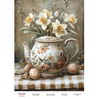 Декупажна картка Весняні квіти-13 №000967, 21×29,7 см  