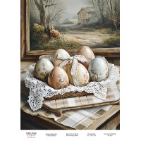Декупажная карта Пасхальные яйца-15 №000983, 21см x 29,7см