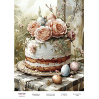 Декупажна картка Святковий кекс-08 №000984, 21 см × 29,7 см  