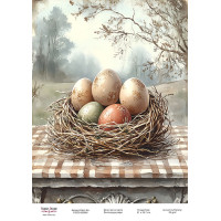 Декупажная карта Пасхальные яйца-18 №000990, 21см x 29,7см