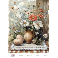 Декупажна картка Весняні квіти-19 №000992, 21×29,7 см  