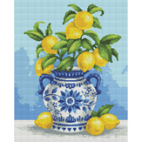 Алмазная мозаика SANTI Лимонный букет 40х50 см на подрамнике