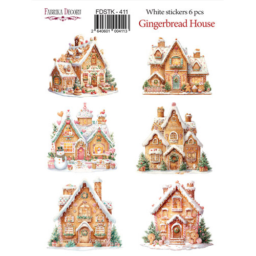 Набір наклейок (стікерів) 5 шт, Christmas, №411  