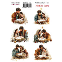 Набір наклейок (стікерів) 5 шт, Christmas, №412  