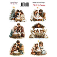 Набір наклейок (стікерів) 5 шт, Christmas, №414  