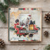 Набор для создания 5 открыток Snowy Christmas 15x15см