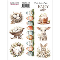 Набор наклеек (стикеров) 7 шт, Happy Easter!, №416
