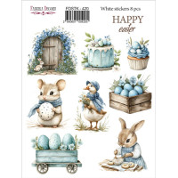 Набор наклеек (стикеров) 8 шт, Happy Easter!, №420