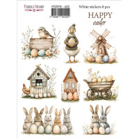 Набор наклеек (стикеров) 8 шт, Happy Easter!, №422