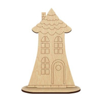 Дерев’яна заготовка для декорування Будинок №552 на підставці  