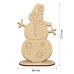 Деревянная заготовка для декорирования Снеговик №556 на подставке