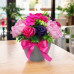 Цветочная композиция Розовое вдохновение, 250 x 250 x 260 мм