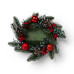 Флористическая композиция Яркое Рождество, 250 x 250 x 70 мм
