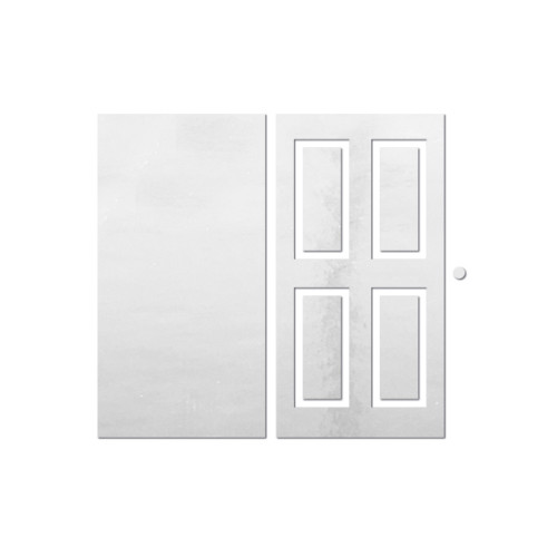 Набор чипбордов Двери филенка, 10х15 см, №830, Серебро