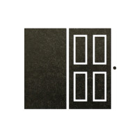 Набор чипбордов Двери филенка, 10х15 см, №830, Черный