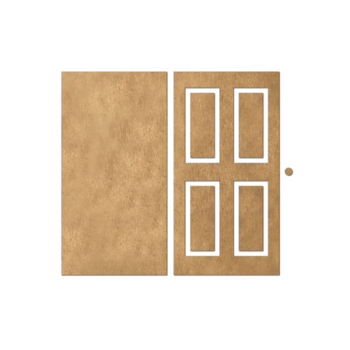 Набор чипбордов Двери филенка, 10х15 см, №830, Крафт