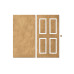 Набор чипбордов Двери филенка, 10х15 см, №830, Крафт