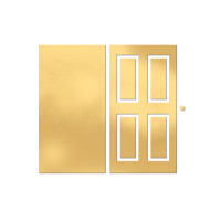 Набор чипбордов Двери филенка, 10х15 см, №830, Золото