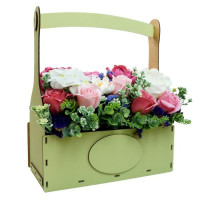 Флористическая интерьерная композиция Цветочная серенада, 350 x 250 x 250 мм