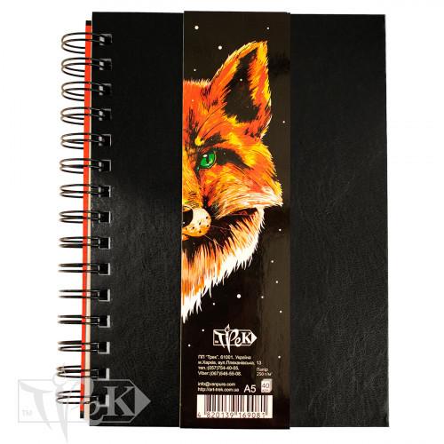 Альбом для маркеров А5 250 г/м.кв. 40 листов в переплете на спирали, Трек