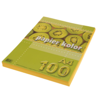 Кольоровий папір Жовтий А4, 80 г/м², 100 аркушів Kreska  