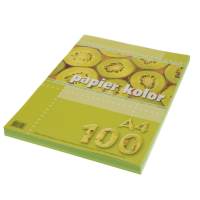 Цветная бумага Светло-зеленая А4, 80 г/м², 100 листов Kreska