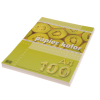 Кольоровий папір Ваніль А4, 80 г/м², 100 аркушів Kreska  