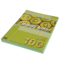 Кольоровий папір М'ятний А4, 80 г/м², 100 аркушів Kreska  