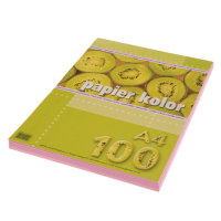 Цветная бумага Розовая А4, 80 г/м², 100 листов Kreska