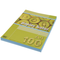 Кольоровий папір Світло-блакитний А4, 80 г/м², 100 аркушів Kreska  