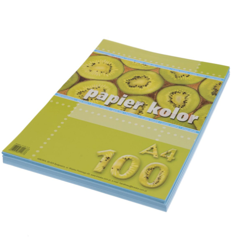 Цветная бумага Светло-голубая А4, 80 г/м², 100 листов Kreska