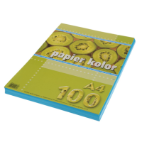Кольоровий папір Синій А4, 80 г/м², 100 аркушів Kreska  