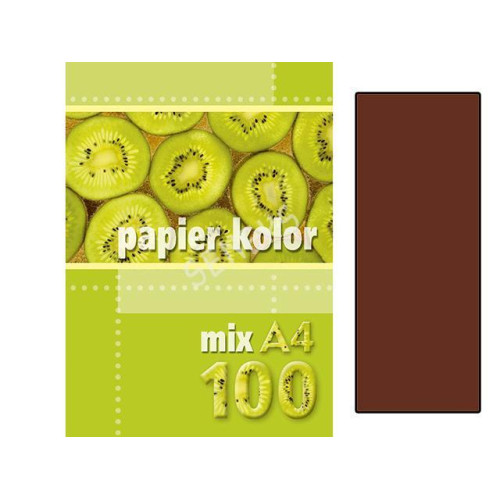 Бумага А4 тёмно-коричневая, 100 листов