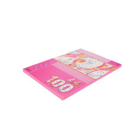 Цветная бумага Красная флуоресцентная А4, 100 листов