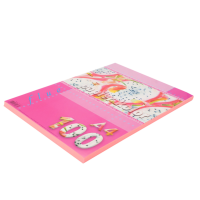 Цветная бумага Розовая флуоресцентная А4, 100 листов Kreska