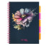 Блокнот STRIGO PADS Project Book A4 Flowers navy blue, 200 страниц, 80 г/м2