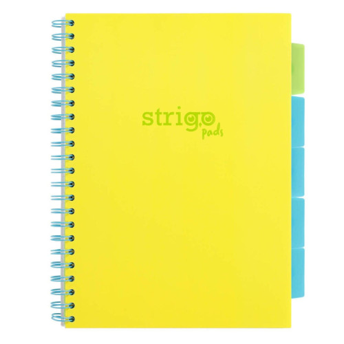 Блокнот STRIGO PADS Project Book A4 Неоновий желтый, 200 страниц, 80 г/м2